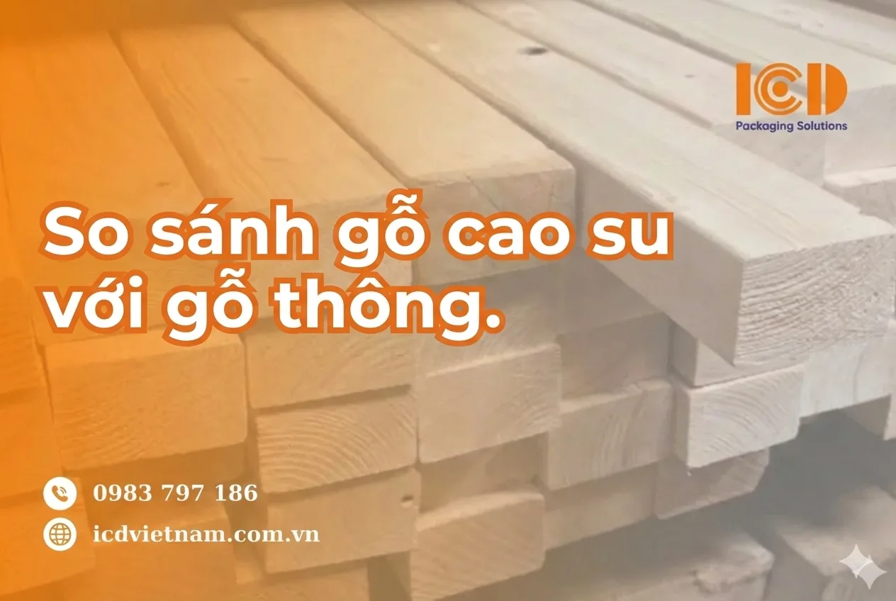 So Sánh Gỗ Cao Su và Gỗ Thông: Pallet Nào Rẻ &amp; Bền Hơn?