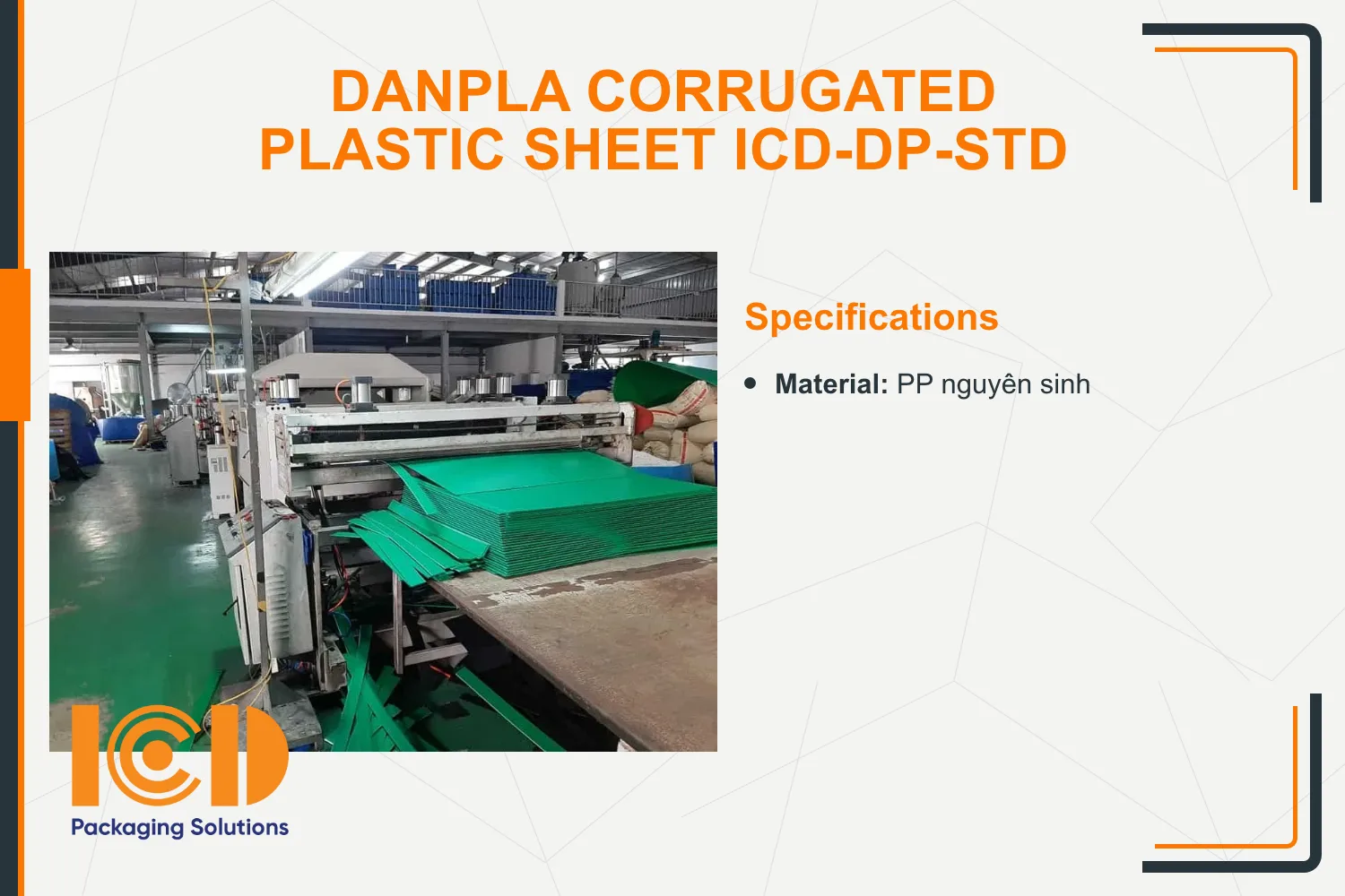 Danpla Corrugated Plastic Sheet ICD-DP-STD