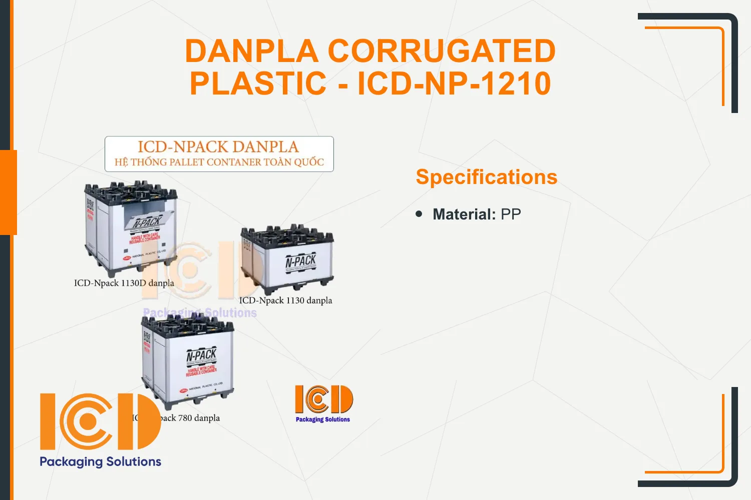 Danpla Corrugated Plastic - ICD-NP-1210