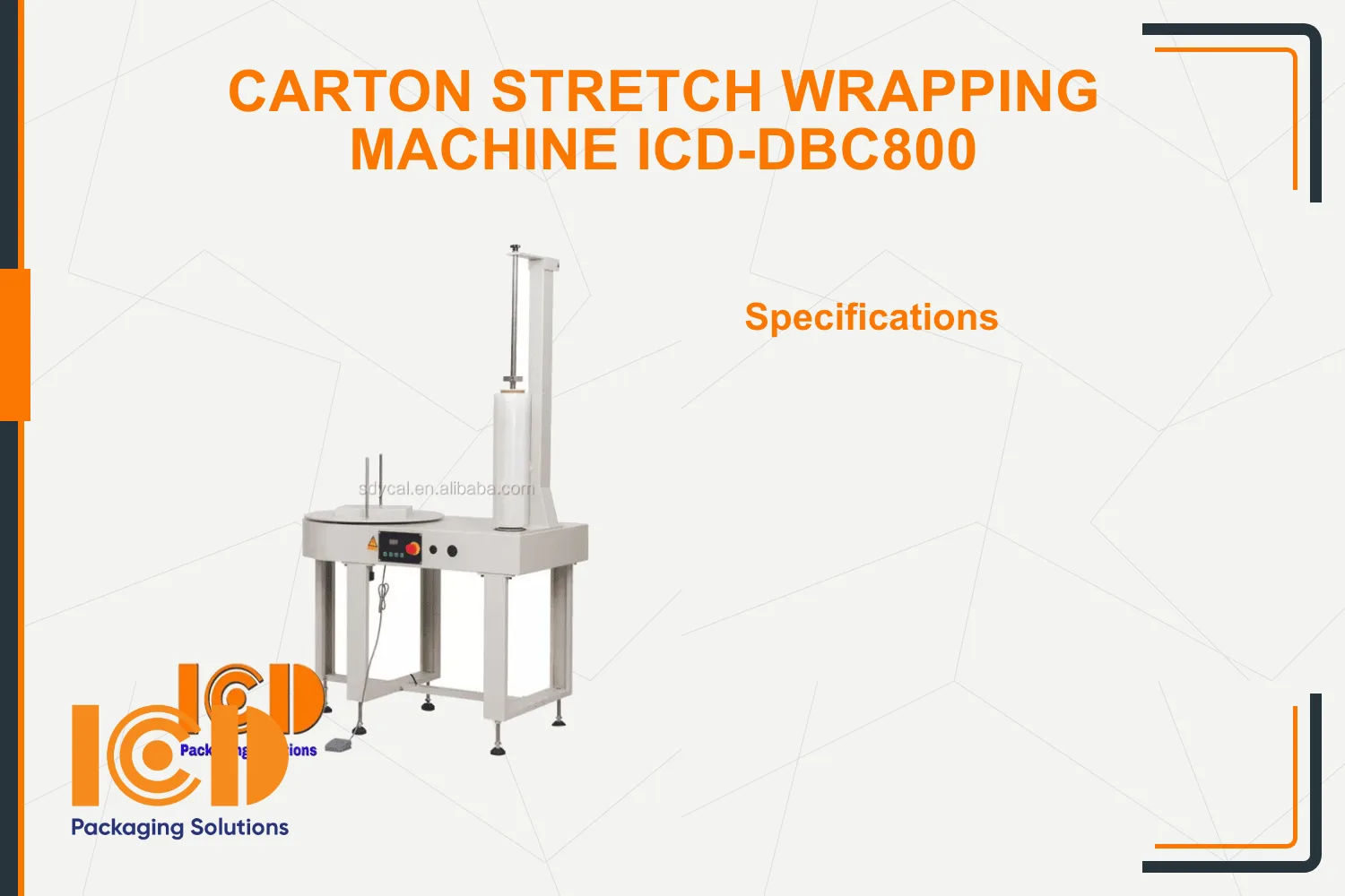 Carton Stretch Wrapping Machine ICD-DBC800