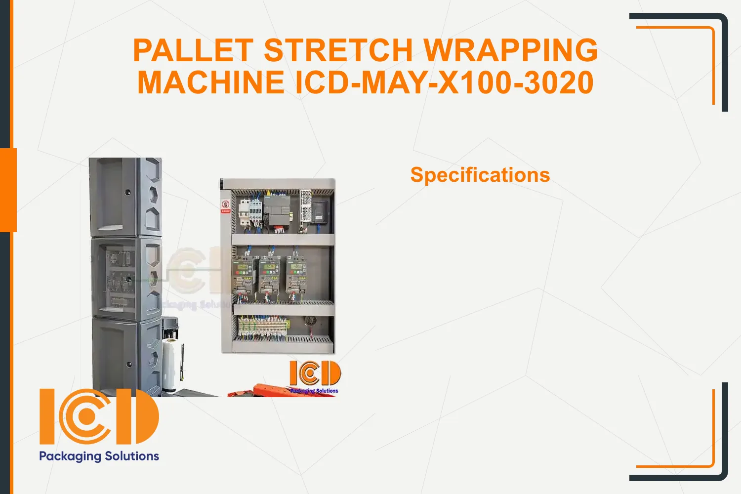 Pallet Stretch Wrapping Machine ICD-MAY-X100-3020