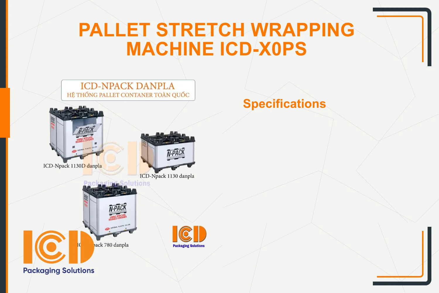 Pallet Stretch Wrapping Machine ICD-X0PS