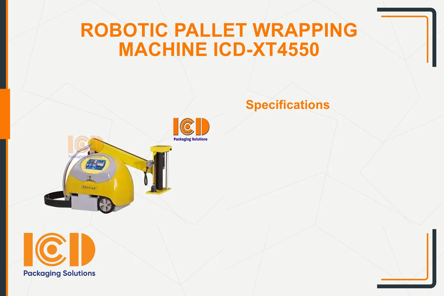 Robotic Pallet Wrapping Machine ICD-XT4550