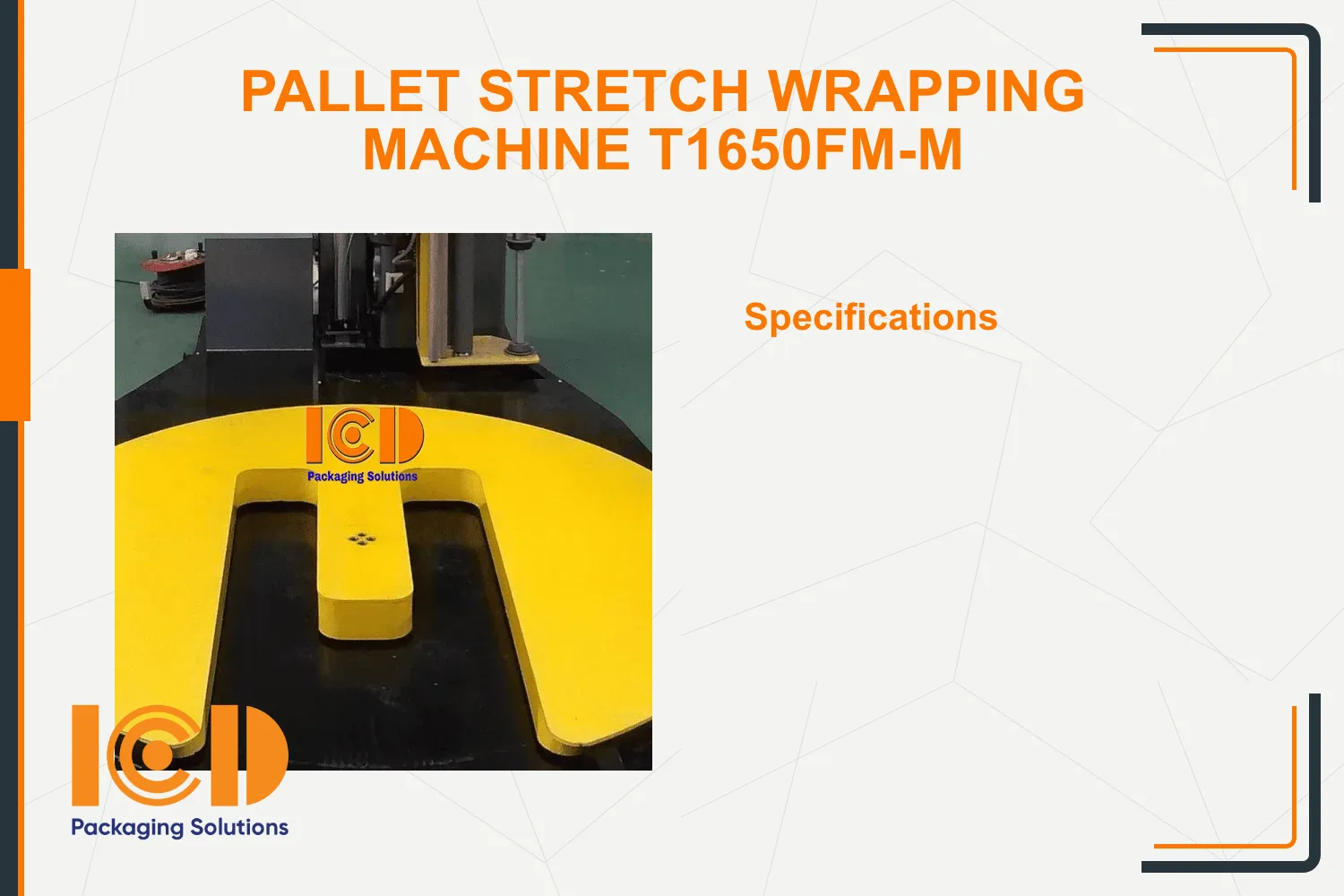 Pallet Stretch Wrapping Machine T1650FM-M