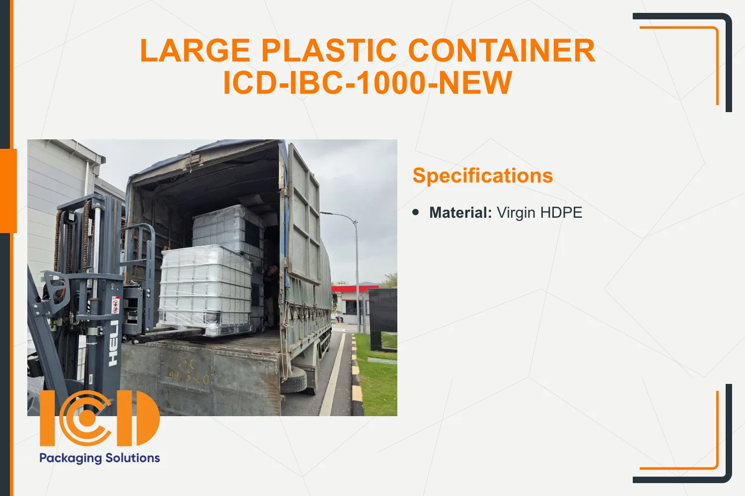 Large Plastic Container ICD-IBC-1000-NEW