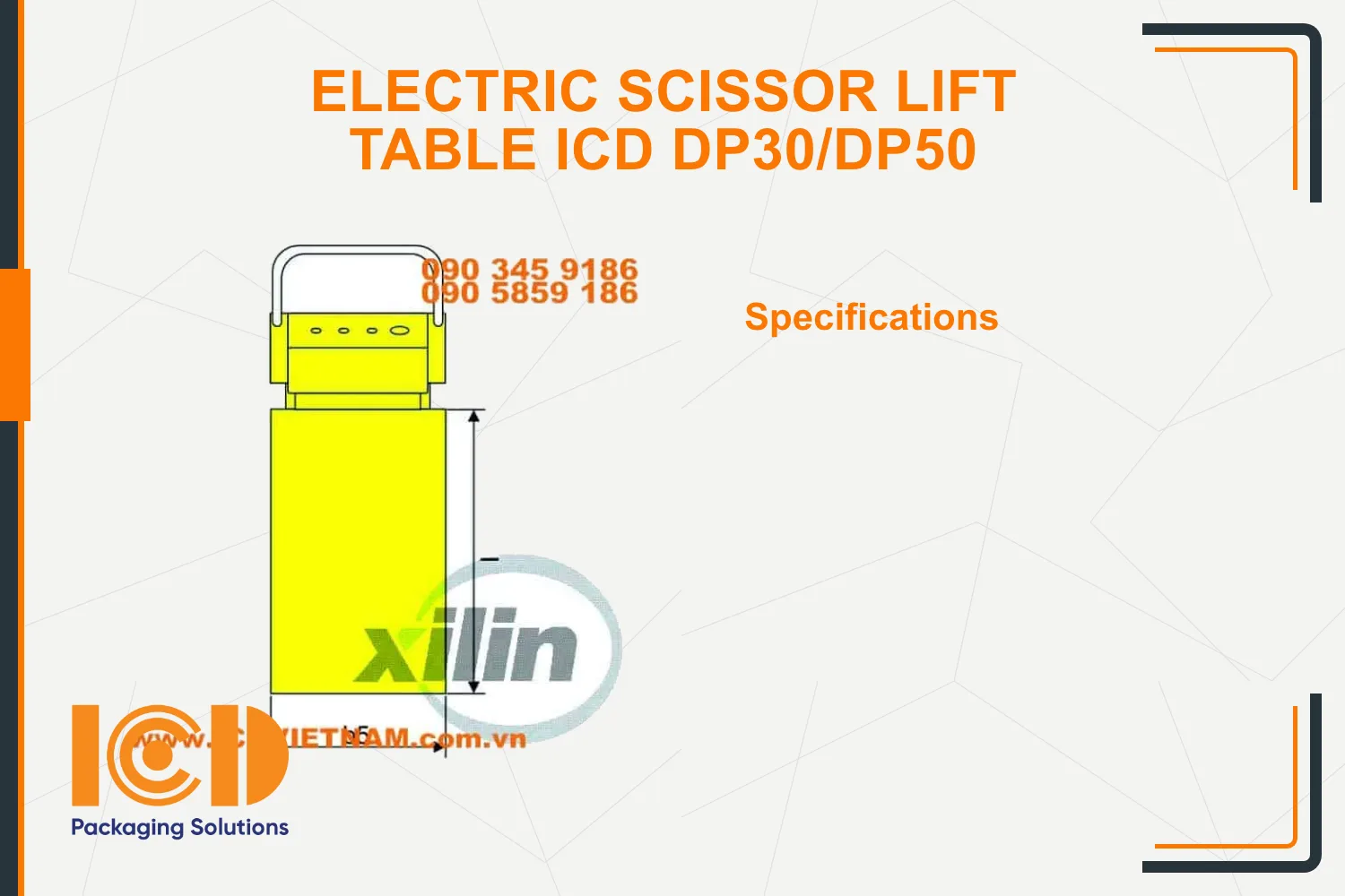 Electric Scissor Lift Table ICD DP30/DP50