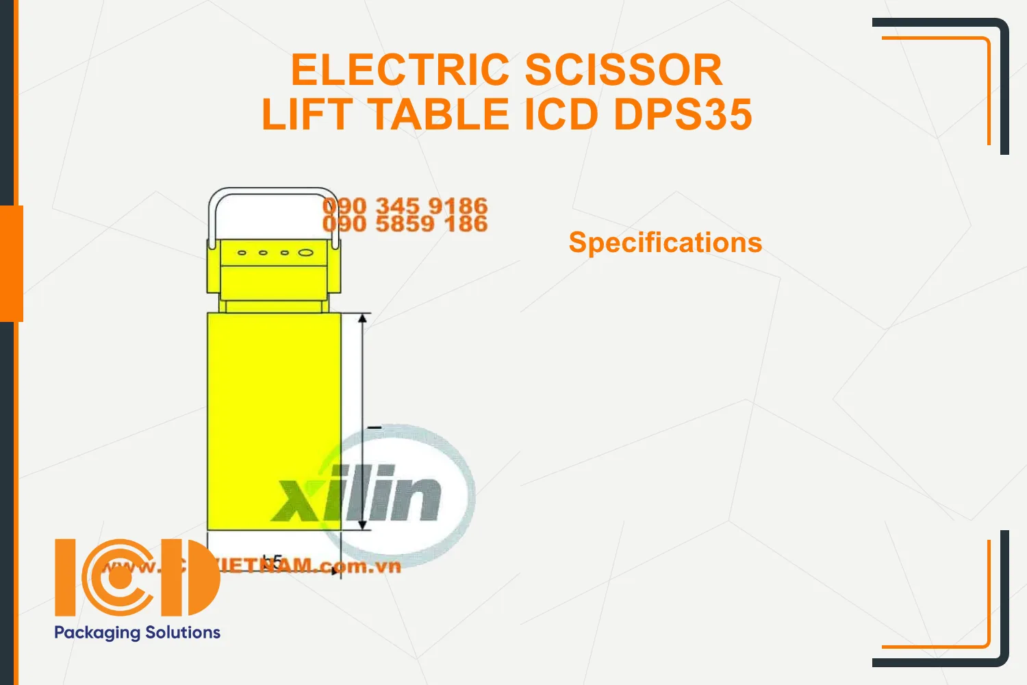 Electric Scissor Lift Table ICD DPS35