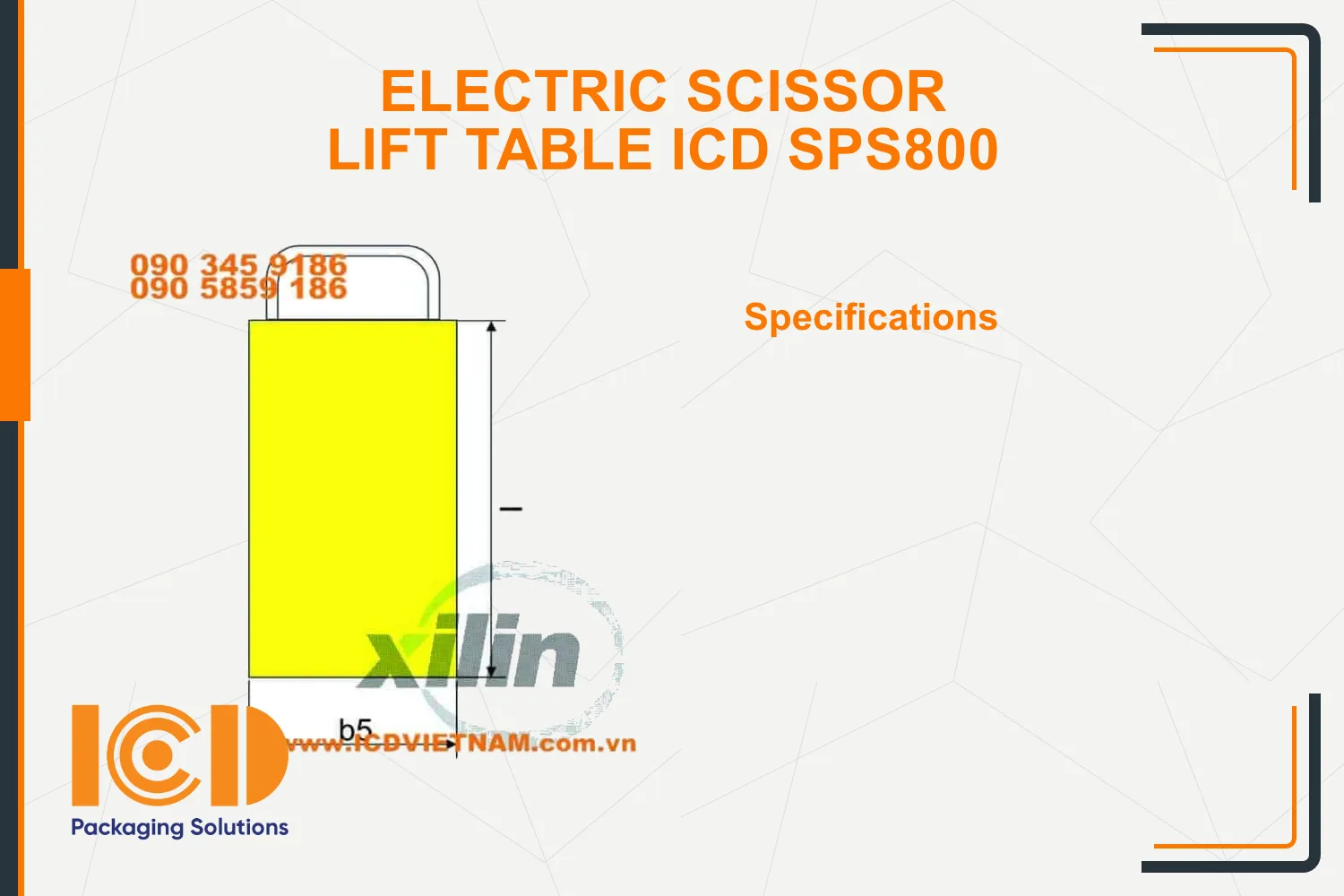 Electric Scissor Lift Table ICD SPS800