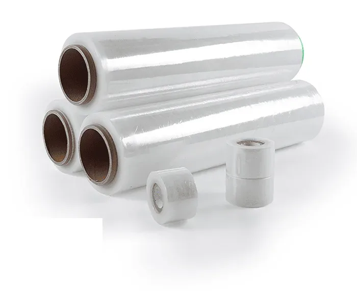 Các cuộn màng PE quấn pallet trong suốt nhiều kích cỡ