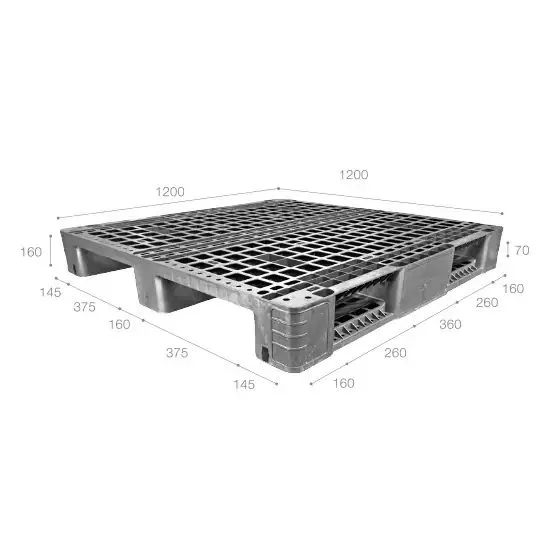 Pallet nhựa cho kệ tự động ASRS nhập khẩu Malaysia ICD-A1212S4-3L (1200 x 1200 x 160 mm)