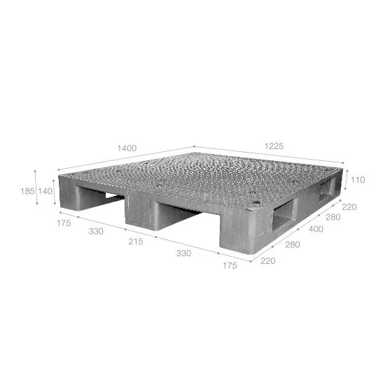 Pallet nhựa cho kệ tự động ASRS nhập khẩu Malaysia ICD-A1412S4-1M (1400 x 1225 x 185 mm)
