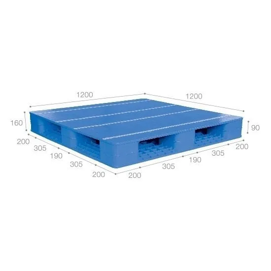 Pallet nhựa tải nặng nhập khẩu Malaysia ICD-H1212R4-3A (1200 x 1200 x 160 mm)