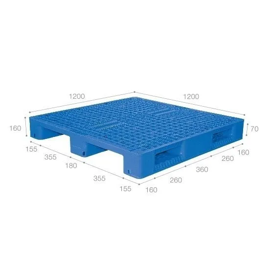 Pallet nhựa tải nặng nhập khẩu Malaysia ICD-H1212S4-2A (1200 x 1200 x 160 mm)