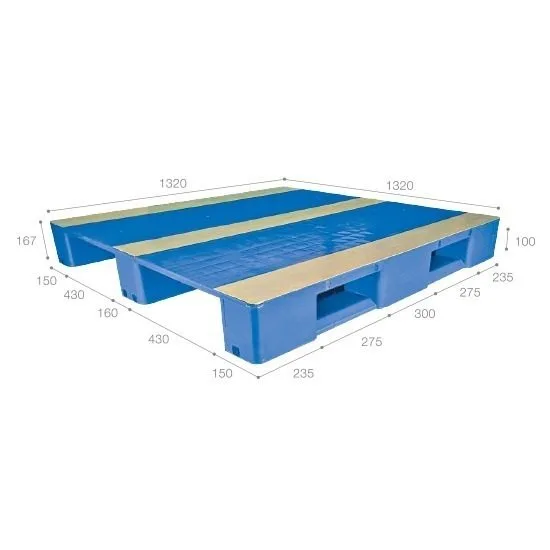 Pallet nhựa tải nặng nhập khẩu Malaysia ICD-H1313S4-2A (1320 x 1320 x 167 mm)