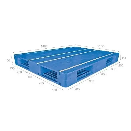 Pallet nhựa tải nặng nhập khẩu Malaysia ICD-H1411R4-2L/2E (1400 x 1100 x 150 mm)