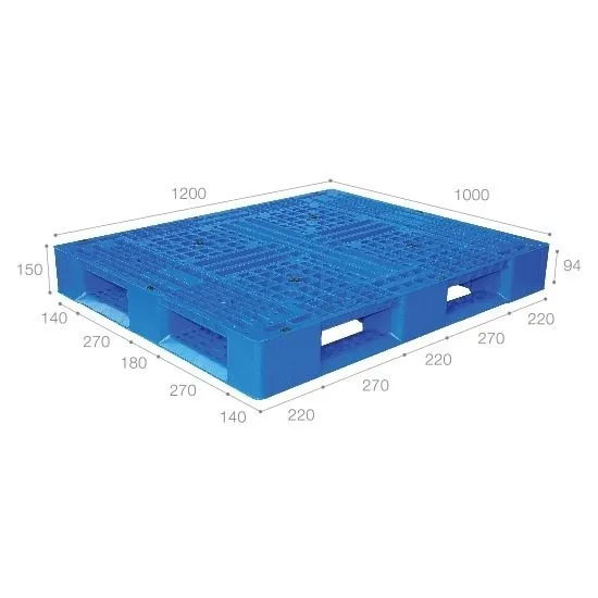 Pallet nhựa tải trung nhập khẩu Malaysia ICD-M1210D4-1A (1200 x 1000 x 150 mm)