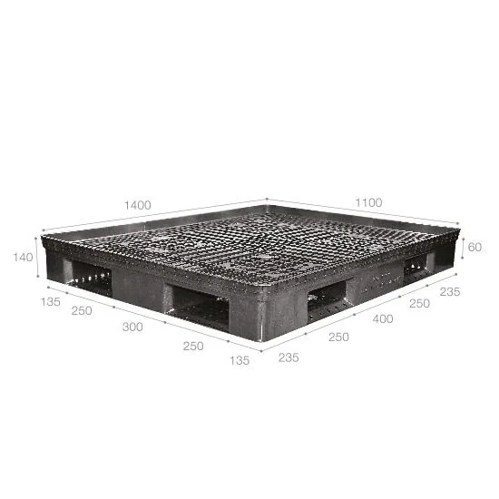 Pallet nhựa xuất khẩu (một chiều) nhập khẩu Malaysia ICD-NRP3AX1411D4-3A (1400 x 1100 x 140 mm)