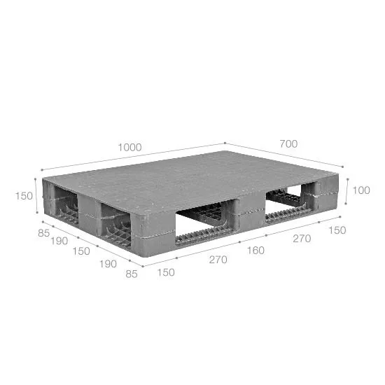 Pallet nhựa siêu vệ sinh nhập khẩu Malaysia ICD-S1070R4-1A (1000 x 700 x 150 mm)
