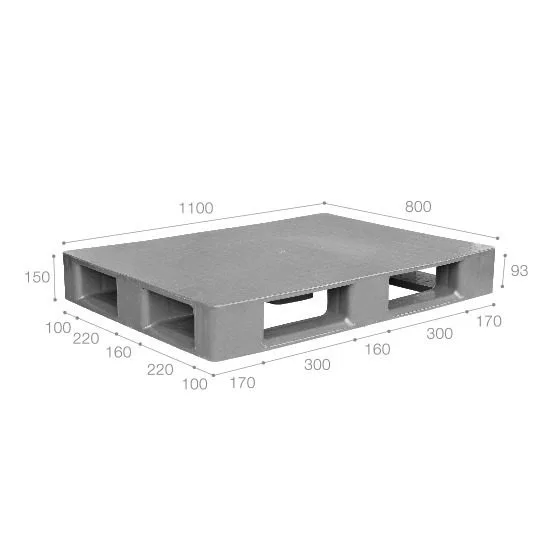Pallet nhựa siêu vệ sinh nhập khẩu Malaysia ICD-S1180D4-1A (1100 x 800 x 150 mm)