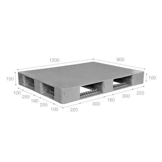Pallet nhựa siêu vệ sinh nhập khẩu Malaysia ICD-S1290S4-2A (1200 x 900 x 150 mm)