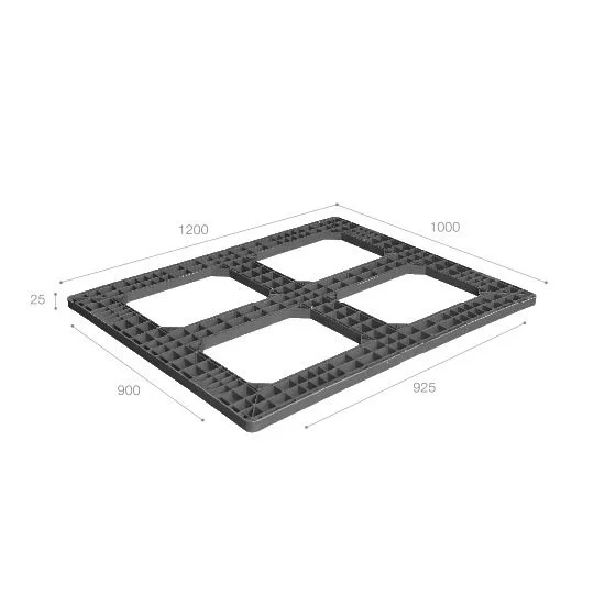 Tấm nhựa lót mặt pallet (top frame) nhập khẩu Malaysia ICD-T1210TN-1A (1200 x 1000 x 25 mm)