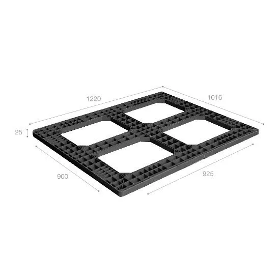 Tấm nhựa lót mặt pallet (top frame) nhập khẩu Malaysia ICD-T4840-TN-1A (1220 x 1016 x 25 mm)