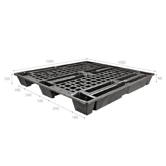 Pallet nhựa xuất khẩu (một chiều) nhập khẩu Malaysia ICD-X1050K2-1A (1050 x 1050 x 120 mm)