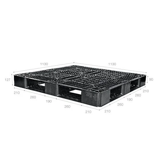 Pallet nhựa xuất khẩu (một chiều) nhập khẩu Malaysia ICD-X1111D4-1A (1130 x 1130 x 127 mm)