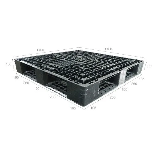 Pallet nhựa xuất khẩu (một chiều) nhập khẩu Malaysia ICD-X1111D4-4A (1100 x 1100 x 150 mm)