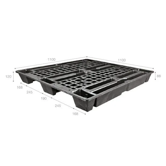 Pallet nhựa xuất khẩu (một chiều) nhập khẩu Malaysia ICD-X1111K2-1A (1100 x 1100 x 120 mm)
