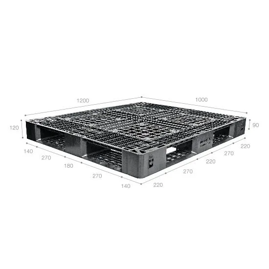Pallet nhựa xuất khẩu (một chiều) nhập khẩu Malaysia ICD-X1210D4-2B (1200 x 1000 x 150 mm)