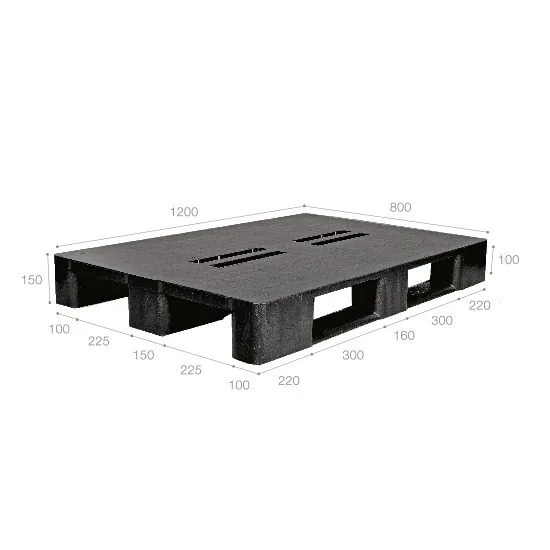 Pallet nhựa xuất khẩu (một chiều) nhập khẩu Malaysia ICD-X1280S4-2A (1200 x 800 x 150 mm)