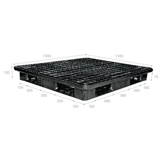 Pallet nhựa xuất khẩu (một chiều) nhập khẩu Malaysia ICD-X1311D4-1A (1300 x 1100 x 150 mm)