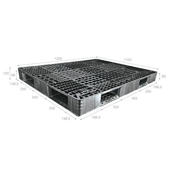 Pallet nhựa xuất khẩu (một chiều) nhập khẩu Malaysia ICD-X1311D4-4A (1300 x 1100 x 130 mm)