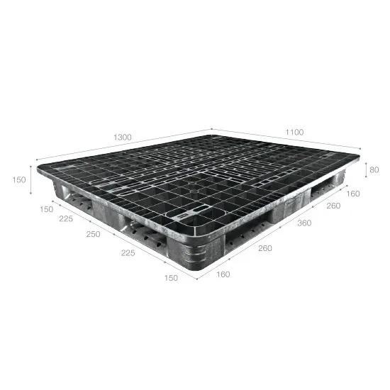Pallet nhựa xuất khẩu (một chiều) nhập khẩu Malaysia ICD-X1311R4-1A (1300 x 1100 x 150 mm)