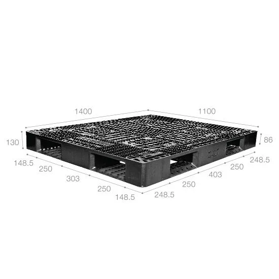 Pallet nhựa xuất khẩu (một chiều) nhập khẩu Malaysia ICD-X1411D4-1A (1400 x 1100 x 130 mm)