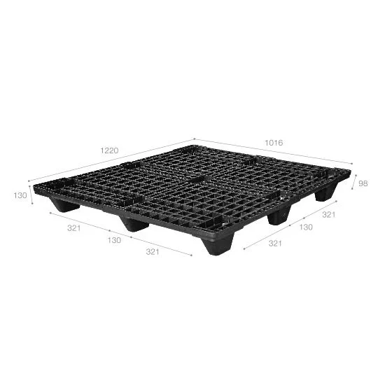 Pallet nhựa xuất khẩu (một chiều) nhập khẩu Malaysia ICD-X4840K4-1A (1220 x 1016 x 130 mm)