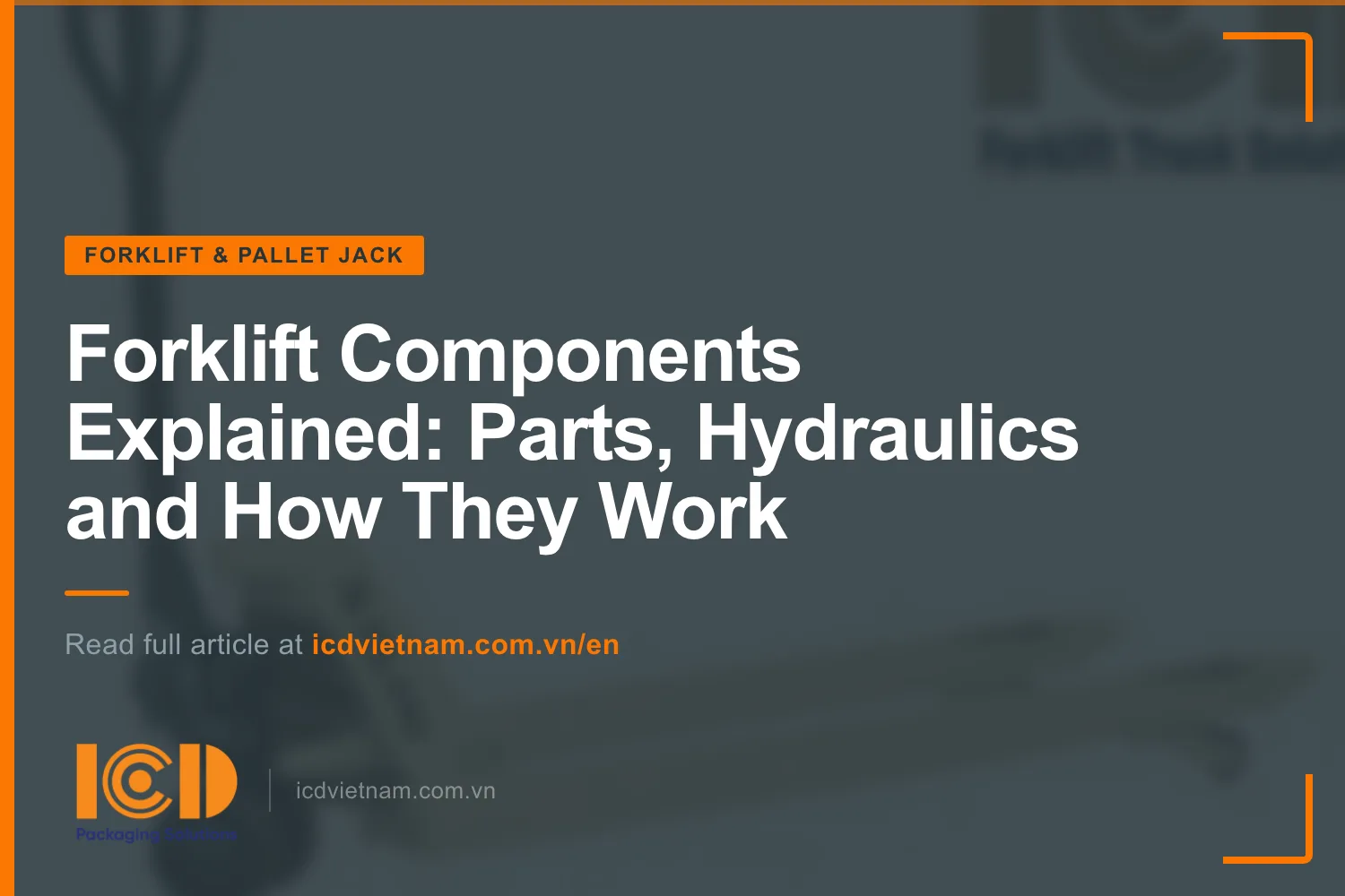 Thumb forklift components explained