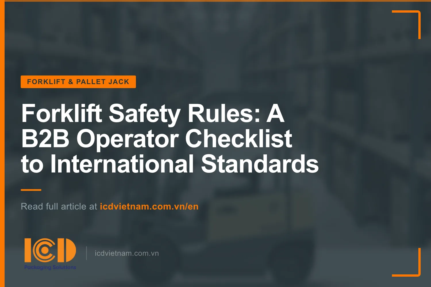 Thumb forklift safety rules