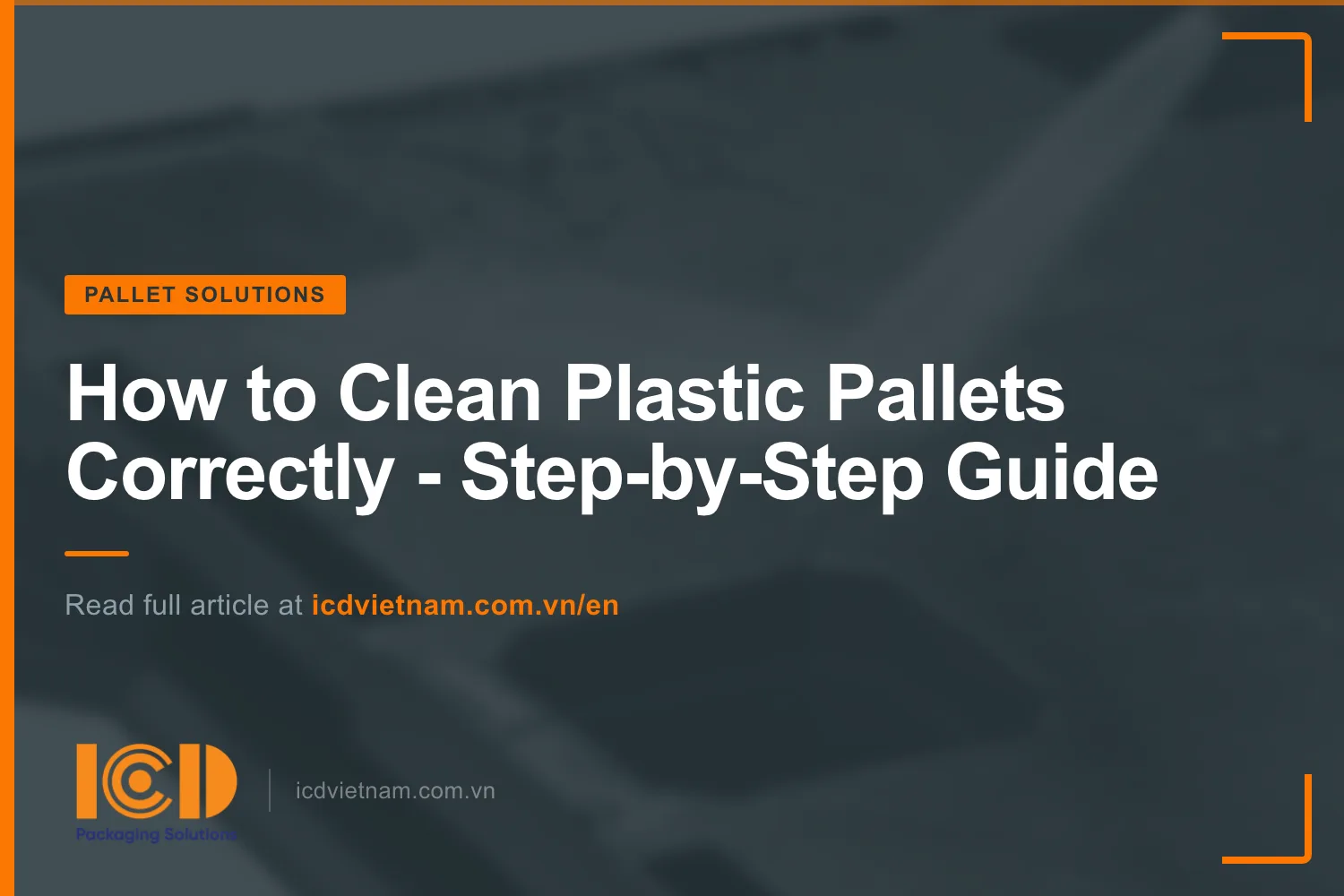 Thumb how to clean plastic pallets