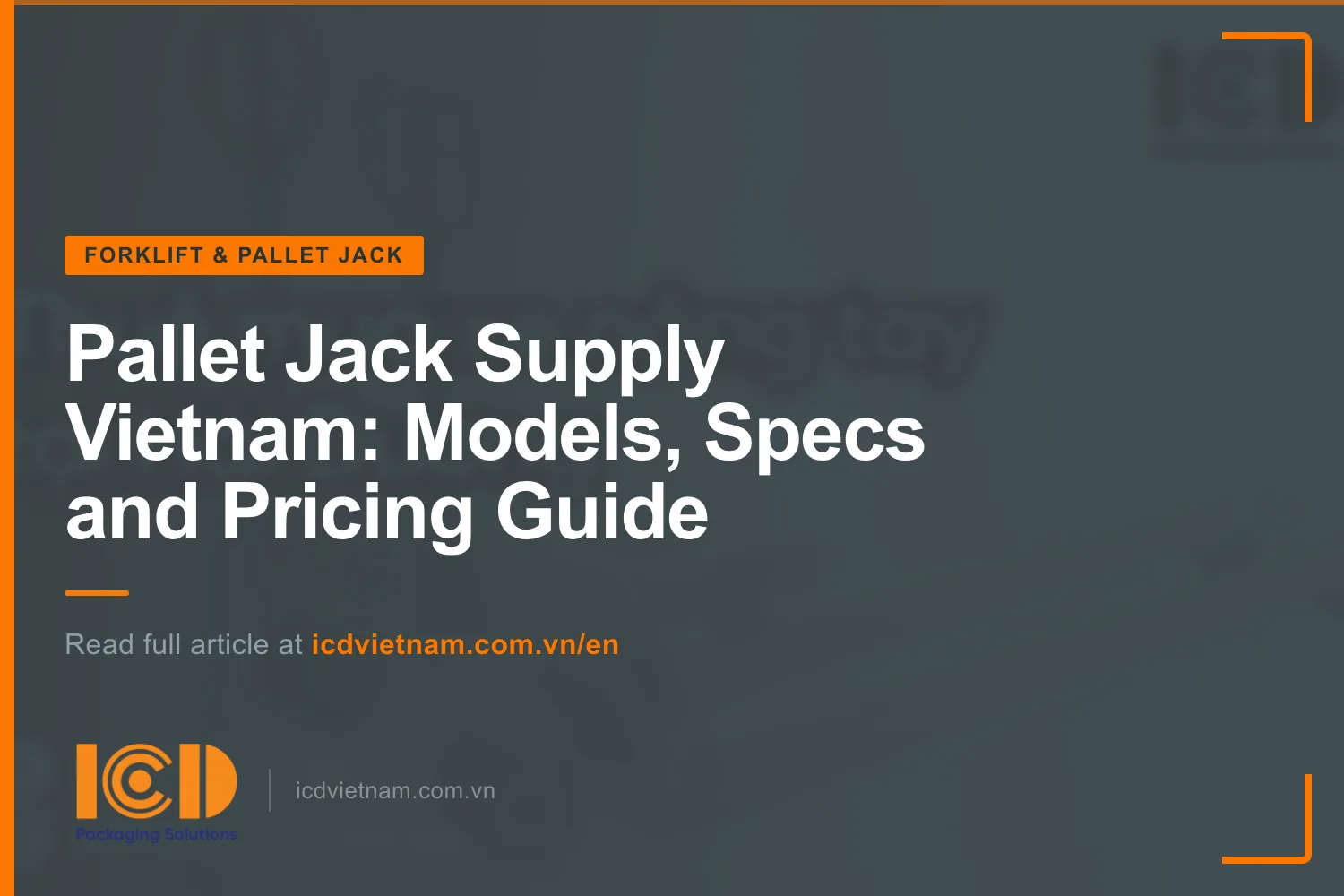 Thumb pallet jack supply vietnam