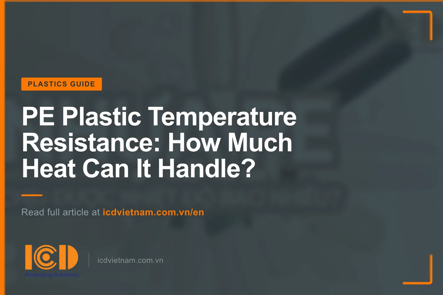 Thumb pe plastic temperature resistance range