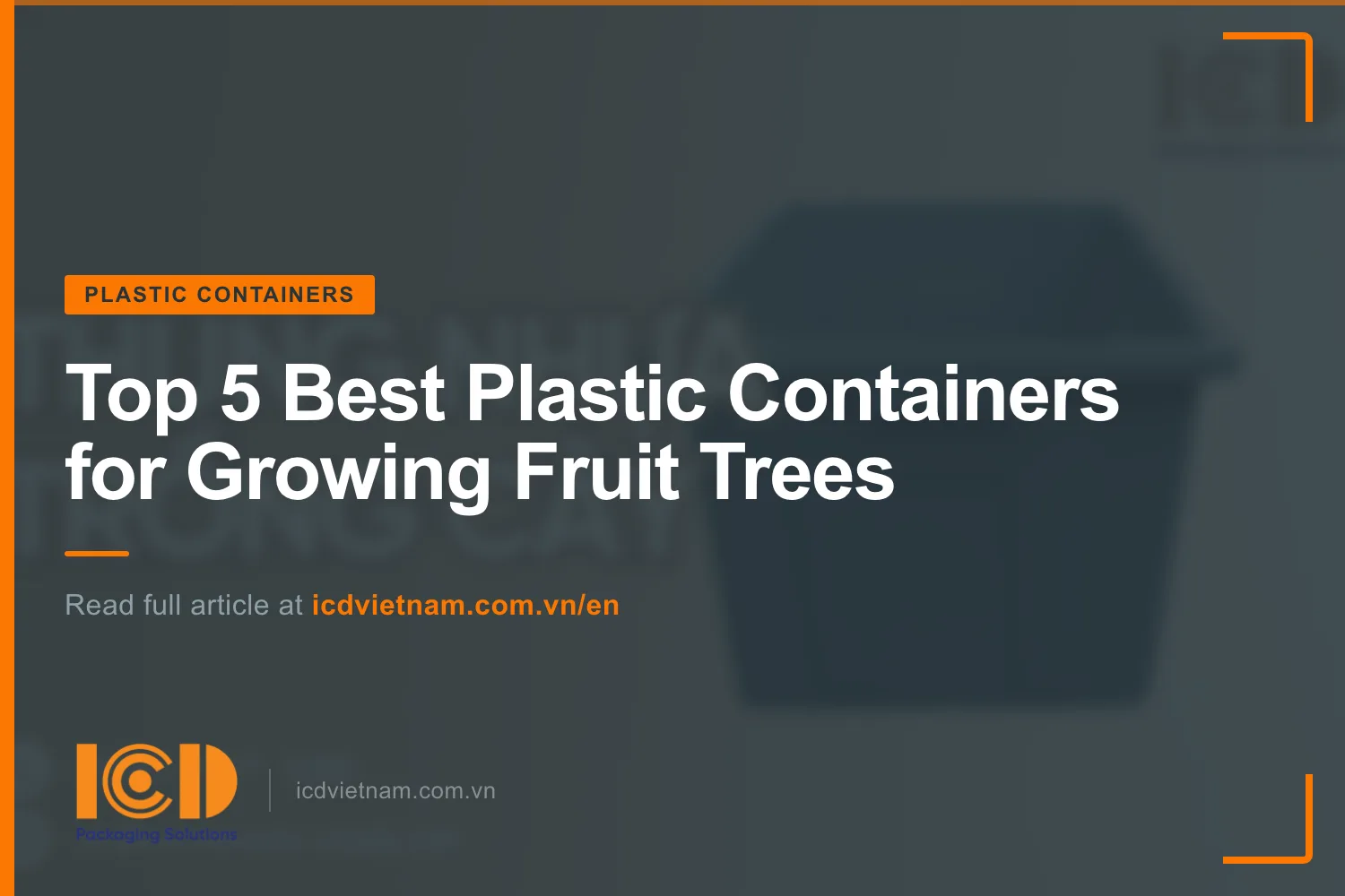 Top 5 Best Plastic Containers for Growing Fruit Trees