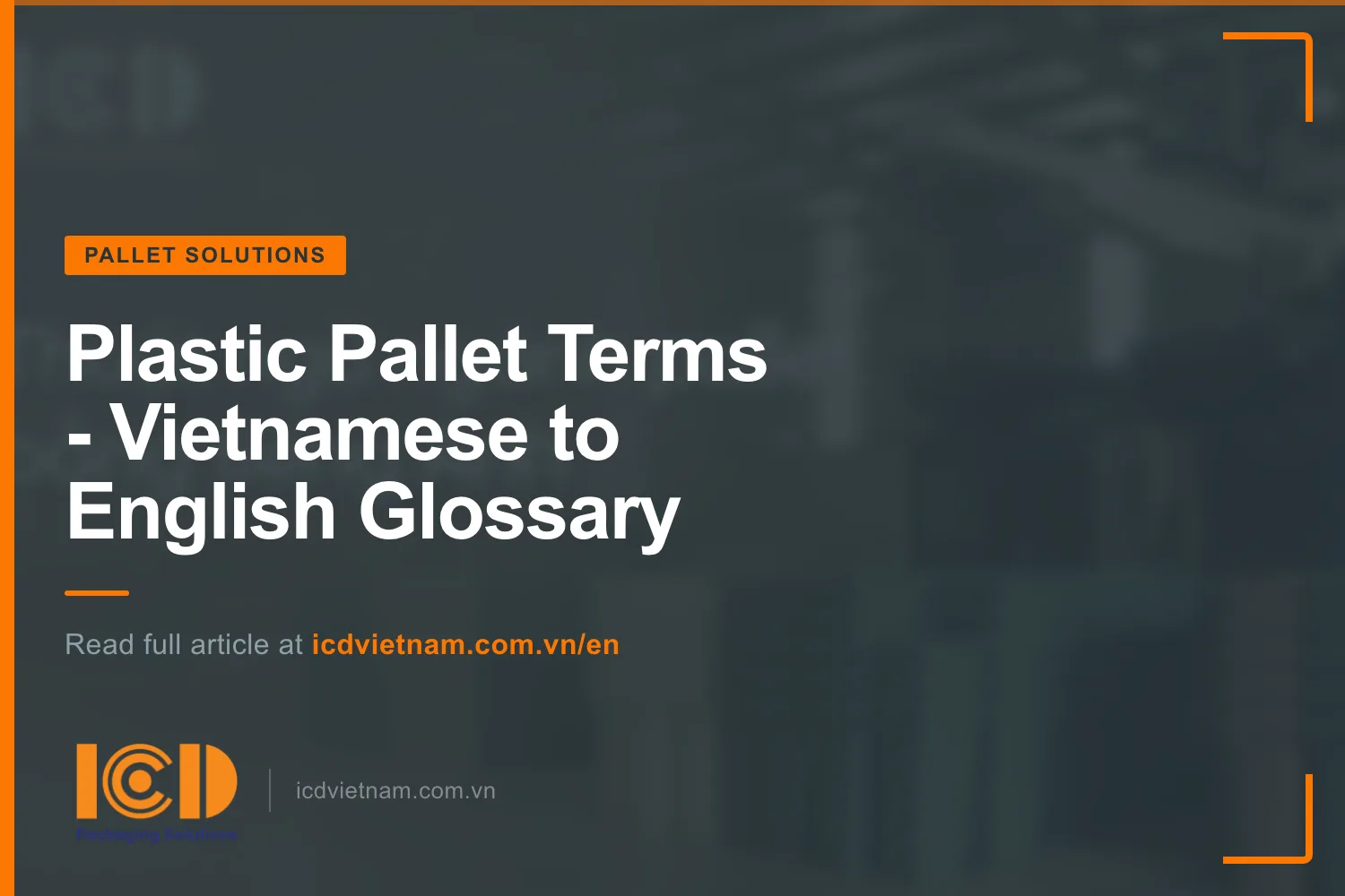 Thumb plastic pallet english term