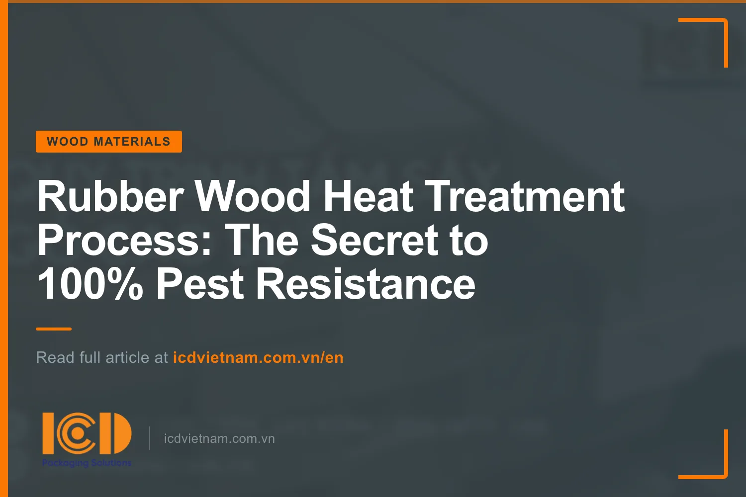Thumb rubber wood heat treatment process
