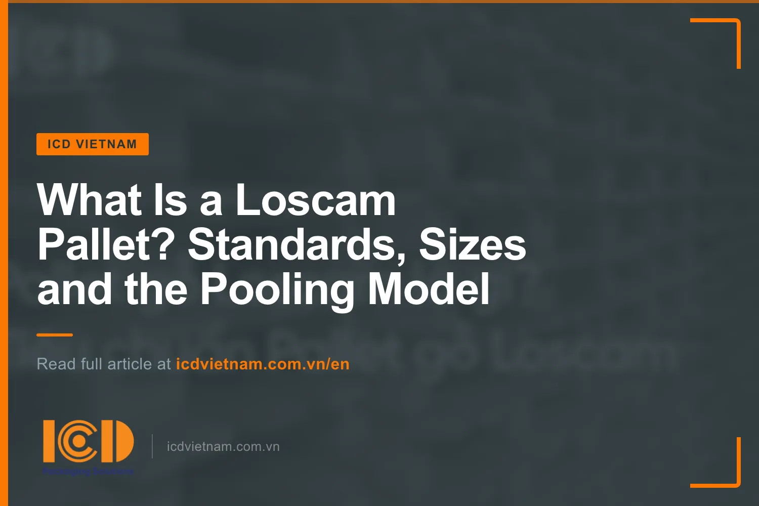 What Is a Loscam Pallet? Standards, Sizes and the Pooling Model