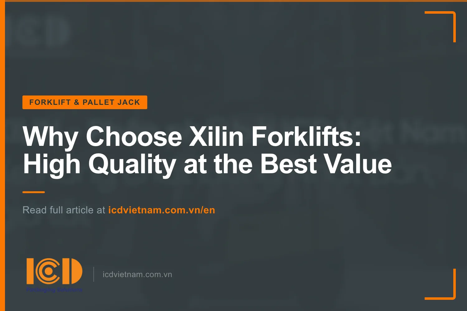 Thumb why choose xilin forklifts