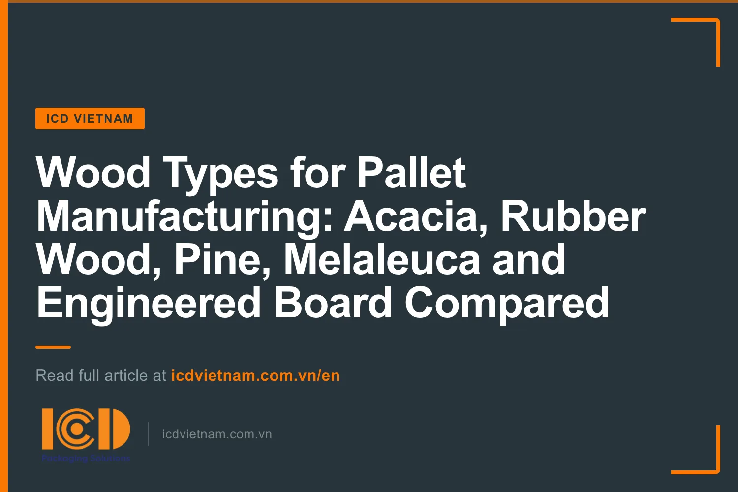 Thumb wood types for pallet manufacturing