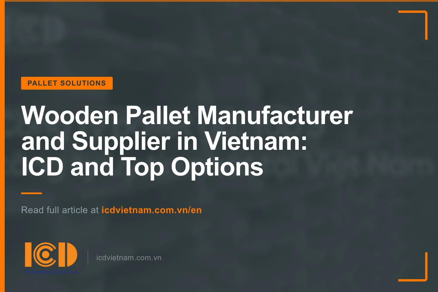 Thumb wooden pallet manufacturer supplier vietnam