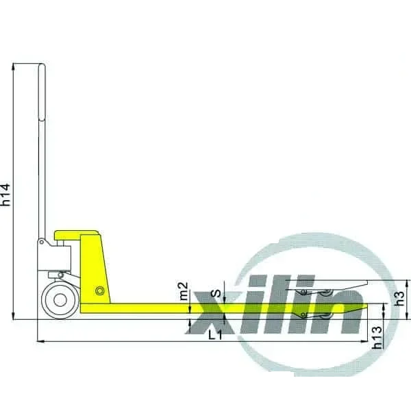 Forklifts tay thấp 2,5 tấn Xilin DF-III